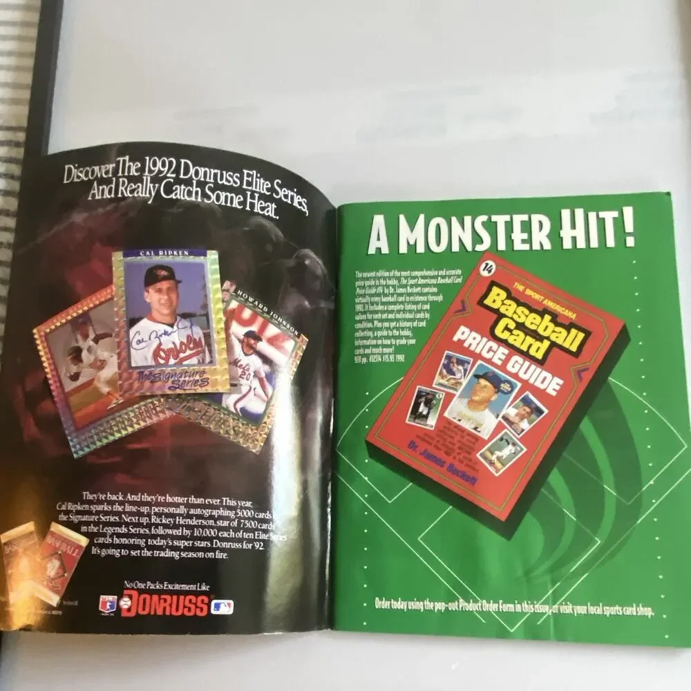 Beckett Baseball Card Monthly Price Guide Magazine 1992 Kirby Puckett Cover